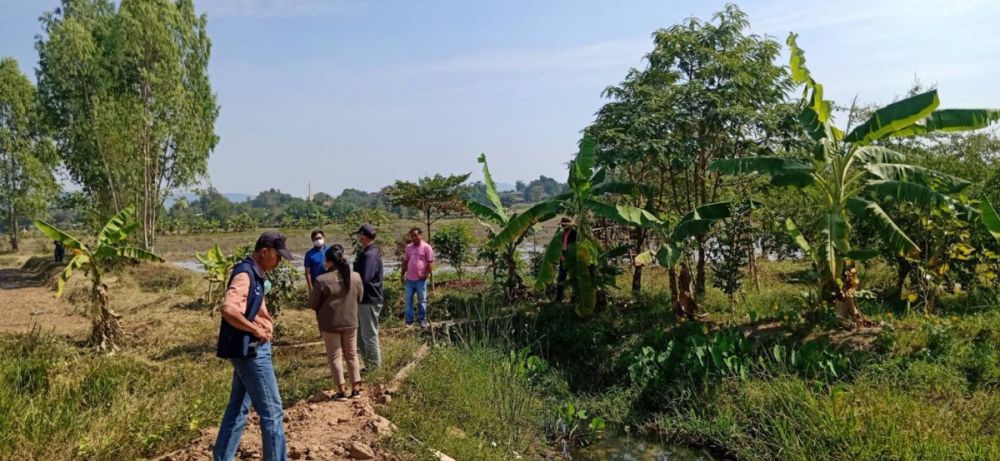 ลงพื้นที่สำรวจแหล่งน้ำชุมชนขนาดเล็กตามโครงการฝ่าวิกฤติเศรษฐกิจและสังคมฐานรากให้พัฒนาก้าวไปตามพระราชดำริ