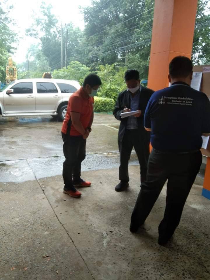 ผู้ตรวจการการเลือกตั้งประจำจังหวัดนครราชสีมาตรวจเยี่ยมศูนย์ประสานงานการเลือกตั้ง อบต.อุดมทรัพย์