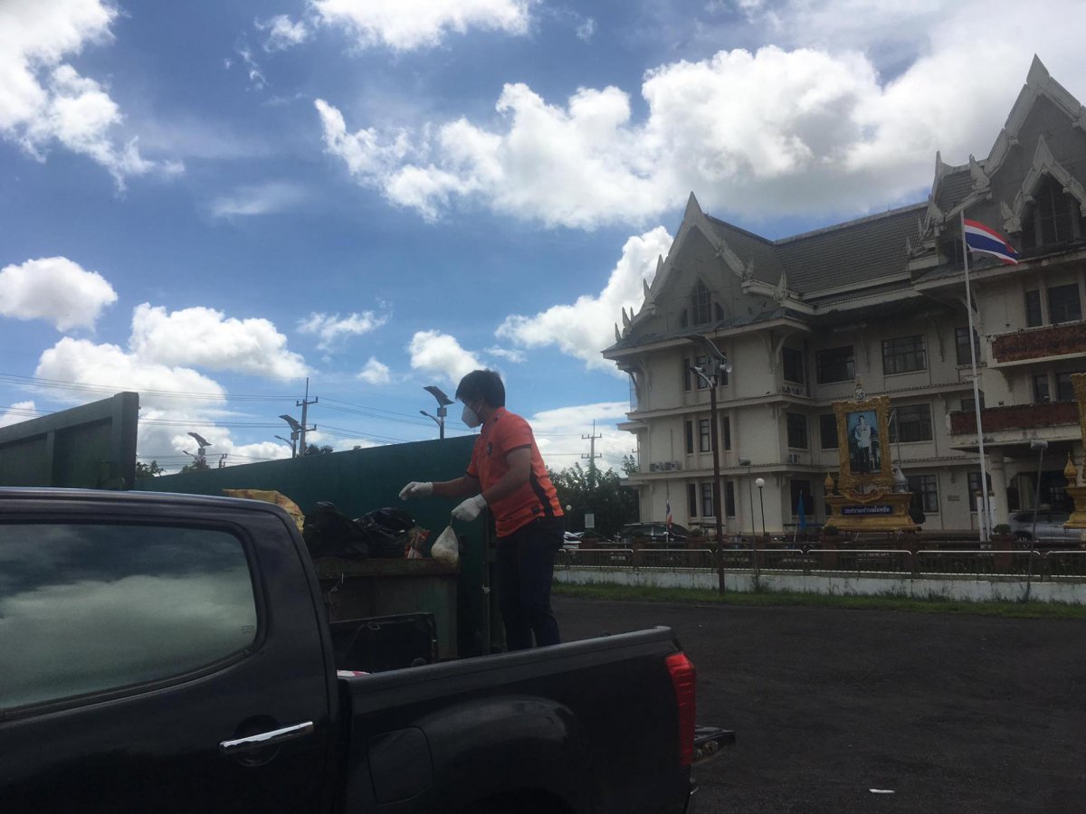 โครงการจัดการของเสียอันตรายจากชุมชน ตามนโยบาย จังหวัดสะอาด โคราช ไร้ขยะ ประจำปีงบประมาณ 2564 ครั้งที่ 1