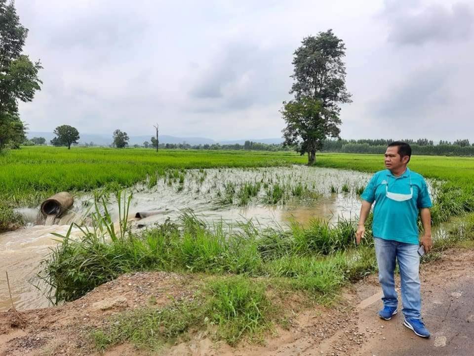 ตรวจติดตามสถานการณ์น้ำ ภายในตำบลอุดมทรัพย์