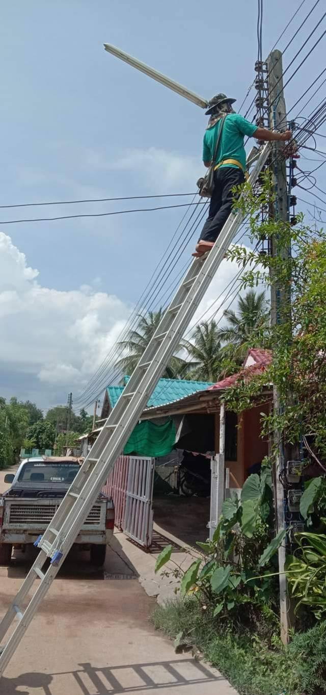 งานซ่อมแซมไฟฟ้าส่องสว่าง งานไฟฟา กองช่าง