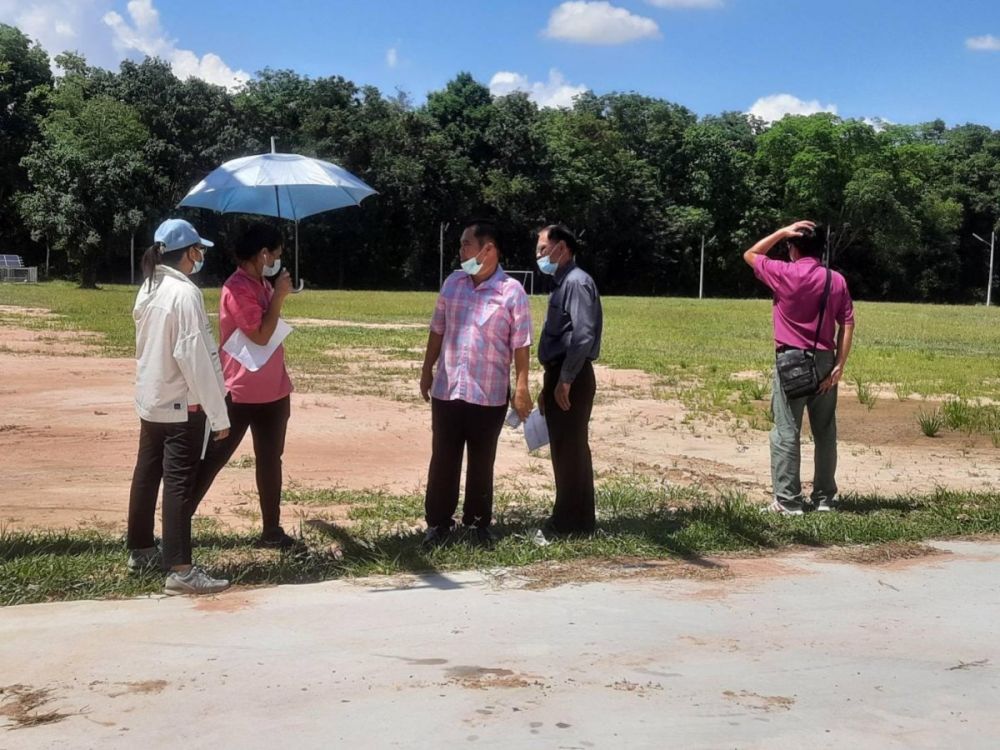 สำรวจพื้นที่โครงการปรับภูมิทัศน์สำนักงาน อบต.อุดมทรัพย์ และในพื้นที่ ต.อุดมทรัพย์