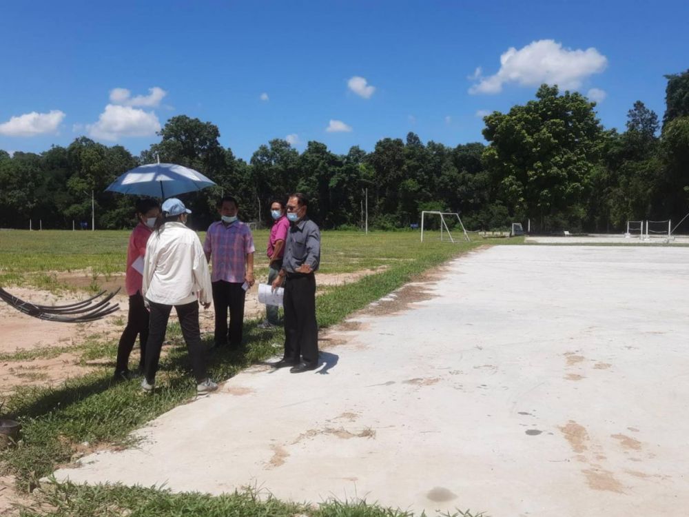 สำรวจพื้นที่โครงการปรับภูมิทัศน์สำนักงาน อบต.อุดมทรัพย์ และในพื้นที่ ต.อุดมทรัพย์