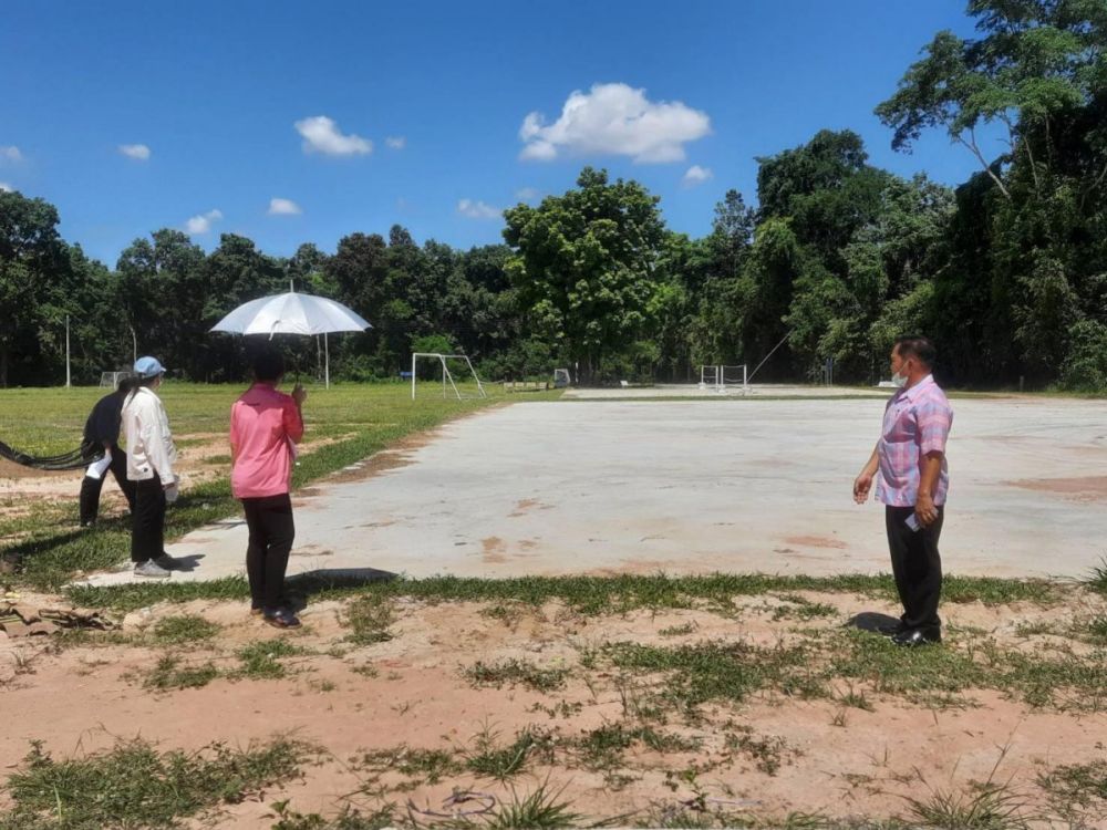 สำรวจพื้นที่โครงการปรับภูมิทัศน์สำนักงาน อบต.อุดมทรัพย์ และในพื้นที่ ต.อุดมทรัพย์