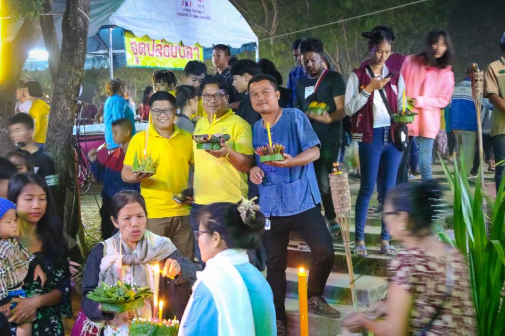 งานสืบสานประเพณีไทย ลอยกระทง วัดคำช้อย ประจำปี 2562