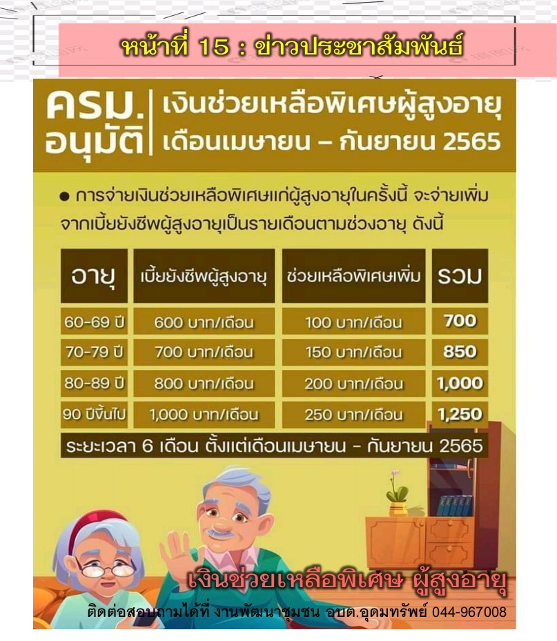 วารสารประชาสัมพันธ์ ประจำเดือน เมษายน 2565