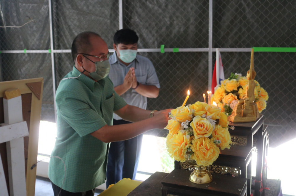 ประธานในพิธีเปิดโครงการส่งเสริมสุขภาพสำหรับเด็กปฐมวัยด้วยหลัก 5อ.