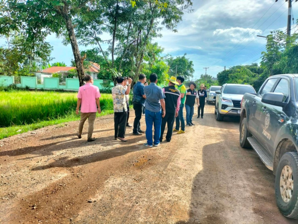 สำรวจการดำเนินการซ่อมแซมถนนสัญจร ในความรับผิดชอบของ อบจ.นครราชสีมา