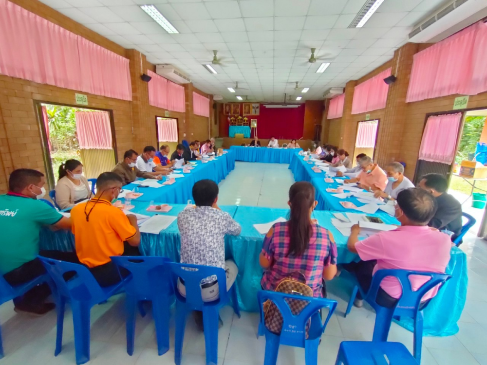 กองทุนหลักประกันสุขภาพ(กปท.)องค์การบริหารส่วนตำบลอุดมทรัพย์ ประชุมพิจารณาอนุมัติแผนการเงินประจำปี 2566