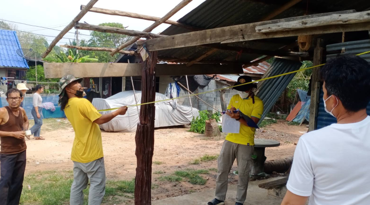 สำรวจและประเมินความเสียหายจากวาตภัย