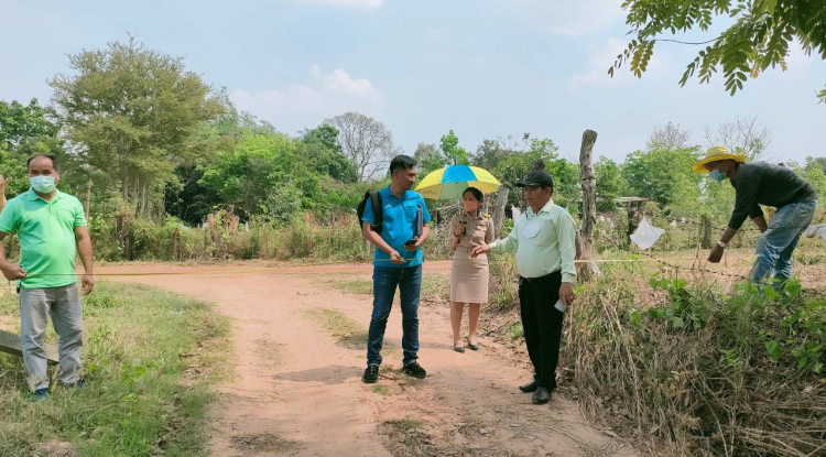 ลงพื้นที่สำรวจเส้นทางการเกษตร ม.6 บ้านหนองโสมง