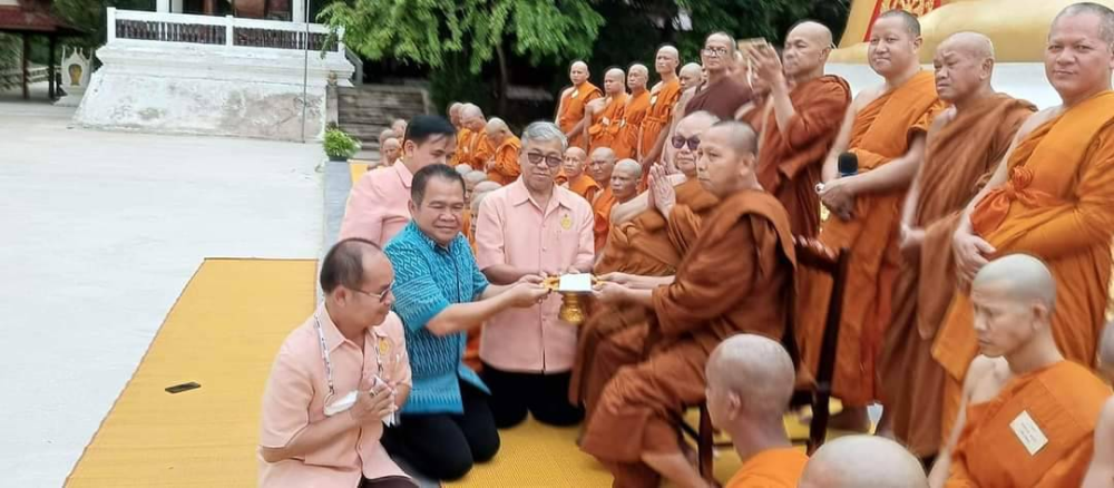 ร่วมพิธีโครงการอุปสมบทหมู่ถวายพระราชกุศลแด่ พระบาทสมเด็จพระบรมชนกาธิเบศร มหาภูมิพลอดุลยเดชมหาราช บรมนาถบพิตร ณ วัดป่าโพธิภาวัน(วัดโนนค่าง)