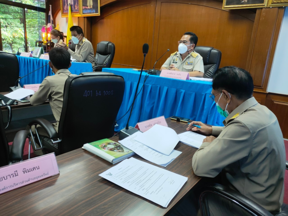 การประชุมสภาองค์การบริหารส่วนตำบลอุดมทรัพย์ สมัยสามัญ สมัยที่ 2 ครั้งที่ 1 ประจำปี 2565 ณ ห้องประชุมสภาองค์การบริหารส่วนตำบลอุดมทรัพย์ (ชั้น 2)