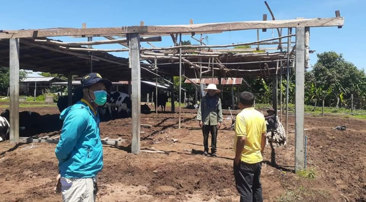 สำรวจและประเมินความเสียหายจากวาตภัย ภายในพื้นที่ตำบลอุดมทรัพย์ 