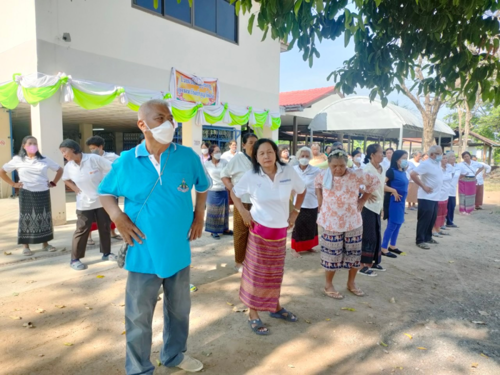 กิจกรรมโครงการอบรมพัฒนาระบบการดูแลผู้สูงอายุและพัฒนาคุณภาพชีวิต  โรงเรียนผู้สูงอายุอุดมทรัพย์บุญวัฒน์ ณ วัดศิริมังคลาราม (วัดโนนเหลื่อม) ตำบลอุดมทรัพย์ อำเภอวังน้ำเขียว จังหวัดนครราชสีมา