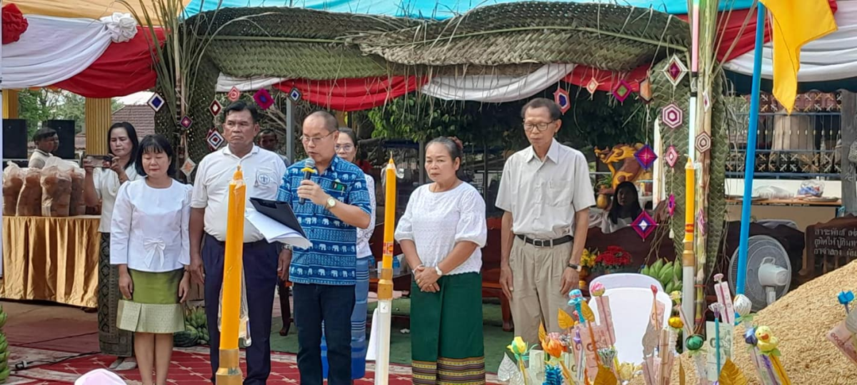 ร่วมงานโครงการขอขมาบูชาพระแม่โพสพและการรับขวัญผู้มีบุญมาเกิดใหม่ (สู่ขวัญข้าวตำบลอุดมทรัพย์) ณ วัดศิริมังคลาราม (วัดโนนเหลื่อม)