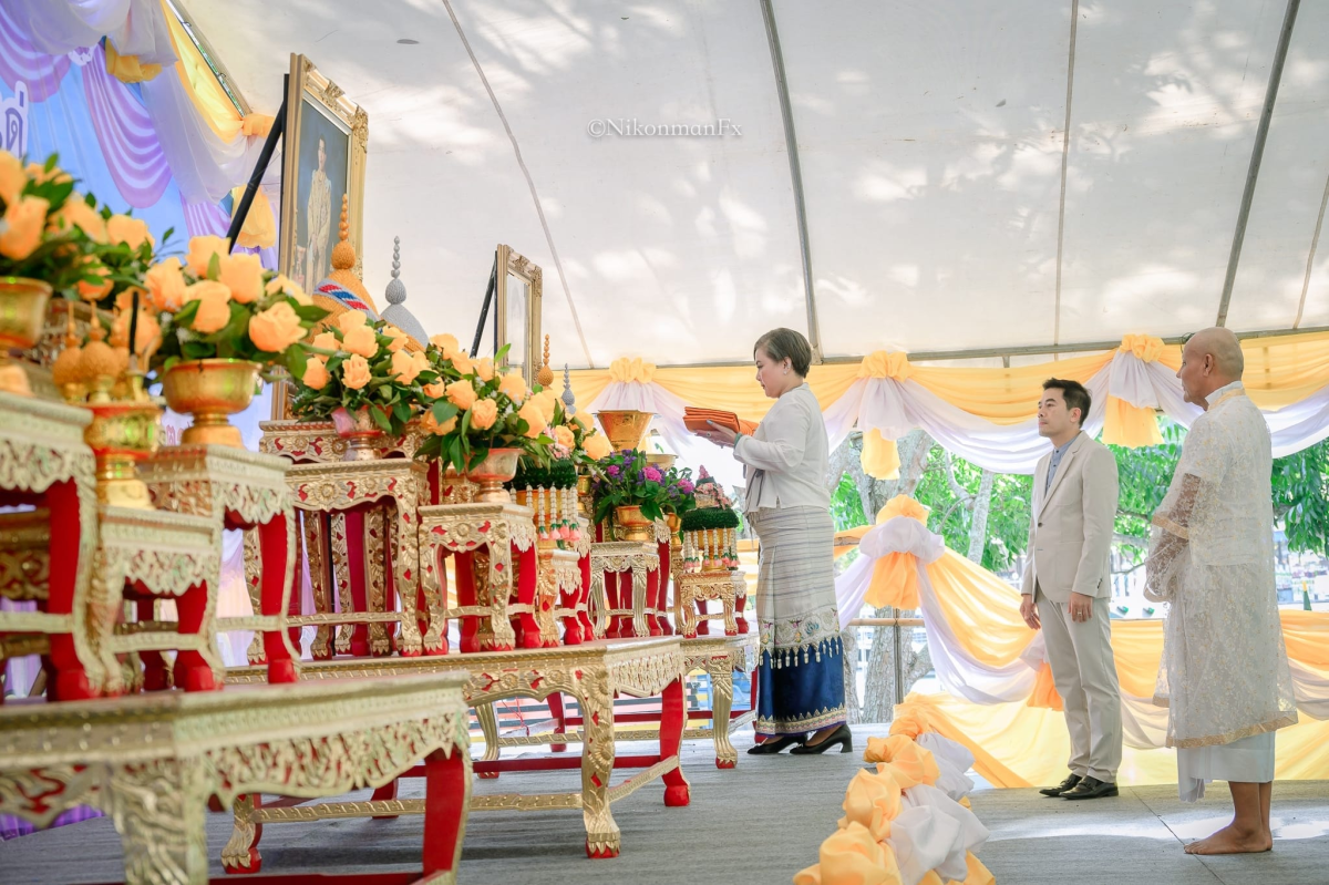 ร่วมพิธีในโครงการอุปสมบทหมู่ถวายพระราชกุศล แด่พระบาทสมเด็จพระบรมชนกาธิเบศร มหาภูมิพลอดุลยเดชมหาราช บรมนาถบพิตร อำเภอวังน้ำเขียว ครั้งที่ 19 