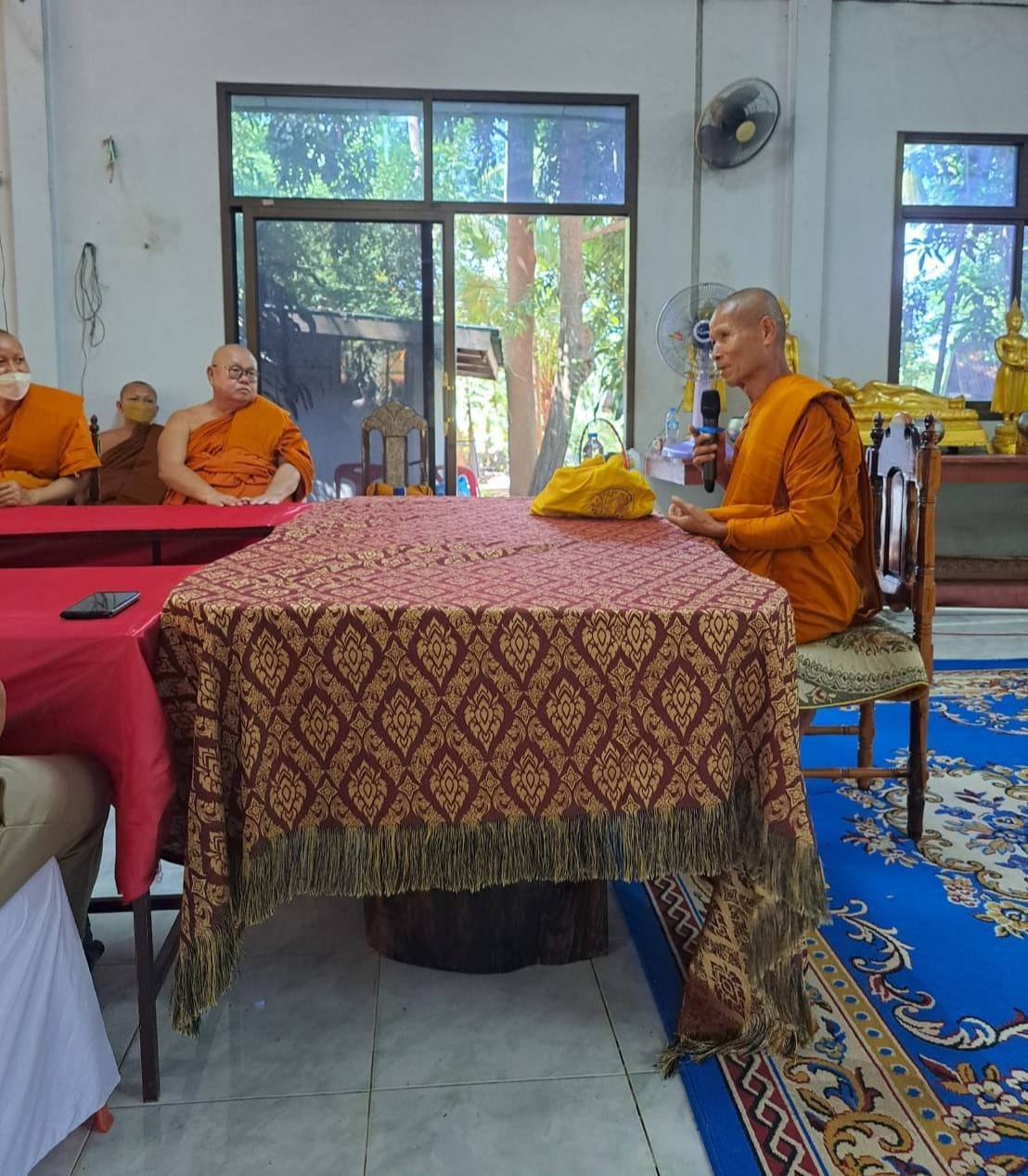 ร่วมประชุมแลกเปลี่ยนเรียนรู้การดำเนินงานดูแลผู้ป่วยจิตเวชในชุมชน ณ วัดห้วยพรหม