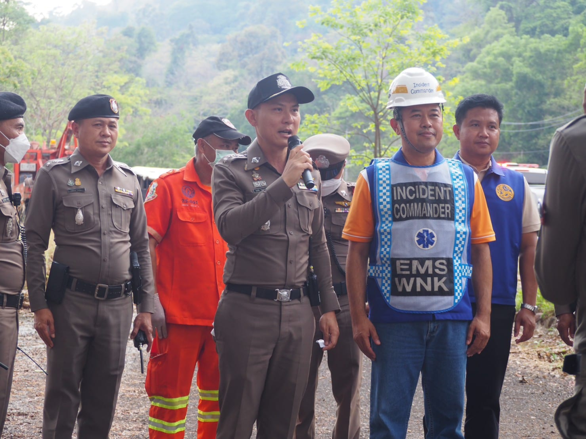  ร่วมซักซ้อมแผนเผชิญเหตุ กรณีเกิดอุบัติเหตุฉุกเฉินบนท้องถนน ช่วงเทศกาลสงกรานต์ ประจำปี 2566  โดย สภ.อุดมทรัพย์