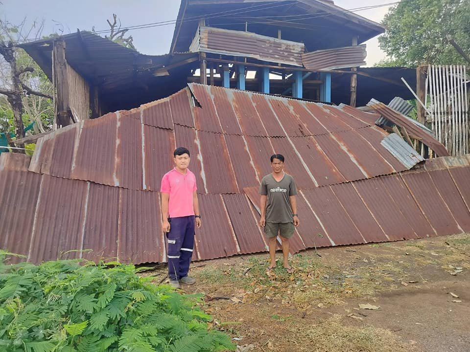 สำรวจและประเมินความเสียหายของผู้ที่ประสบสาธารณภัยเนื่องจากเกิดพายุฤดูร้อน