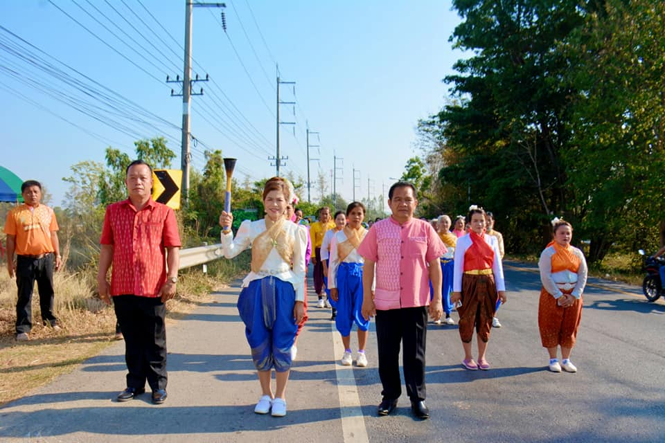 ร่วมพิธีวิ่งคบไฟเพื่อนำไปประกอบพิธีเปิดงานฉลองวันแห่งชัยชนะของท้าวสุรนารี ประจำปี 2566 (งานย่าโม)