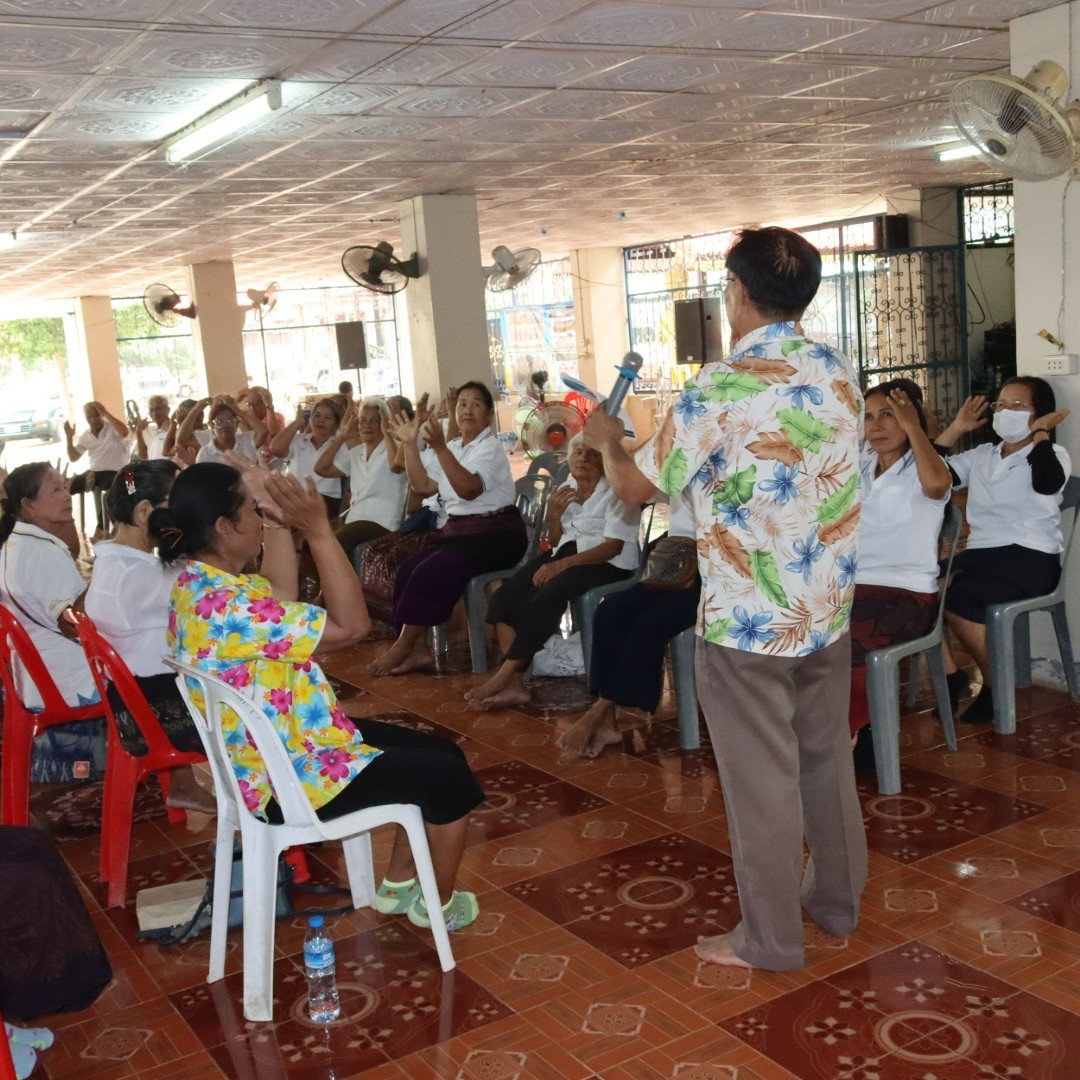 วันที่ 11 เมษายน พ.ศ.2567 กิจกรรม โรงเรียนผู้สูงอายุอุดมทรัพย์บุญวัฒน์  โครงการอบรมพัฒนาระบบการดูแลผู้สูงอายุและพัฒนาคุณภาพชีวิต