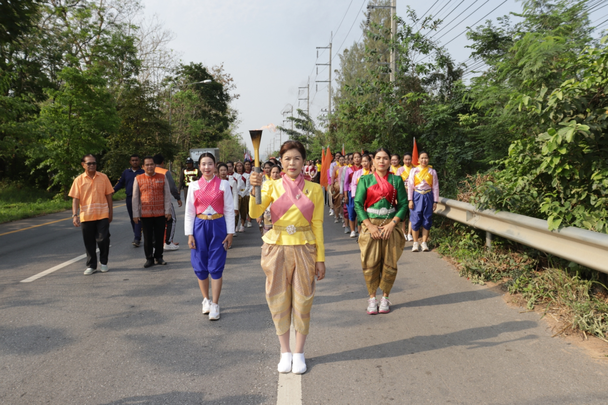 พิธีการวิ่งคบไฟ 4 มุมเมือง เพื่อนำไปประกอบในพิธีเปิดงานฉลองวันแห่งชัยชนะของท้าวสุรนารี ประจำปี 2567