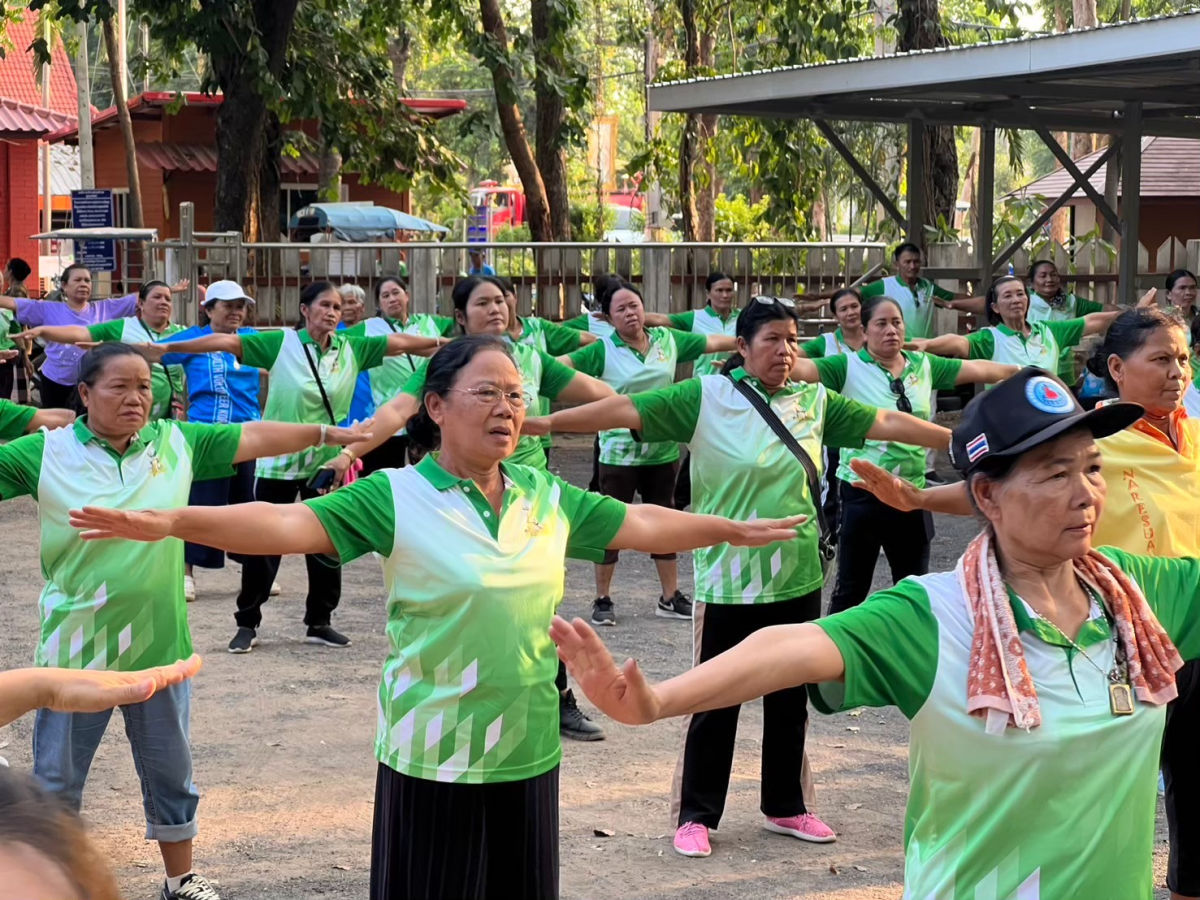 โครงการส่งเสริมการออกกำลังกาย (แอโรบิคเพื่อสุขภาพ) ระหว่างวันที่ 29 มีนาคม 2567  ถึง 7 มิถุนายน 2567