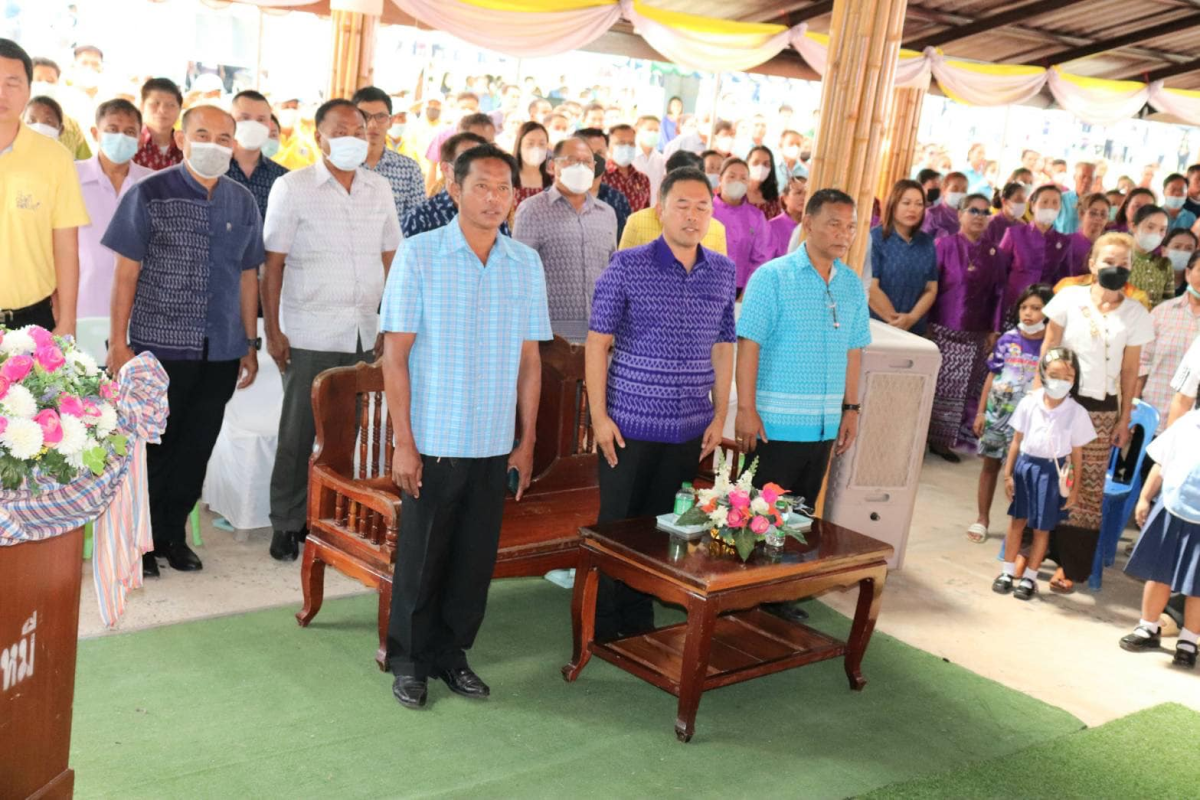 ร่วมพิธีเปิดโครงการเสริมสร้างความจงรักภักดี ต่อสถาบัน บำบัดทุกข์ บำรุงสุข สร้างรอยยิ้มให้ประชาชน ประจำปีงบประมาณ พ.ศ.2566 ของจังหวัดนครราชสีมา (จังหวัดเคลื่อนที่) ณ องค์การบริหารส่วนตำบลวังหมี