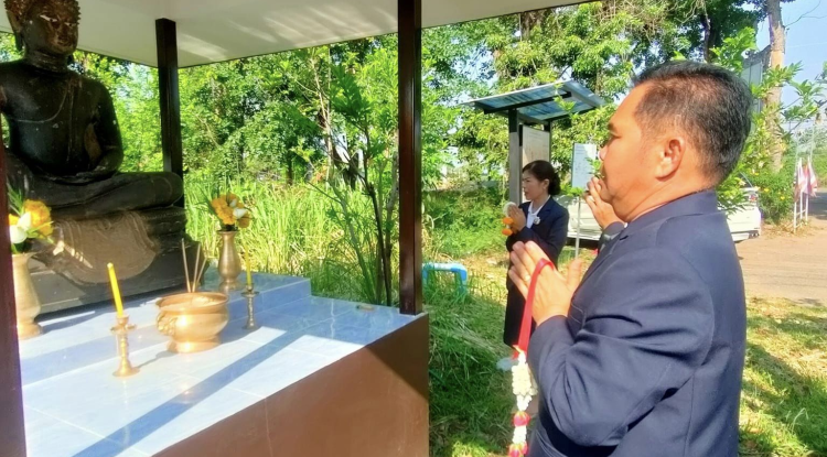 พิธีเคลื่อนย้ายองค์พระพุทธรูปประจำองค์การบริหารส่วนตำบลอุดมทรัพย์เพื่อนำไปประดิษฐานในตำแหน่งใหม่ด้านหน้าสำนักงาน 