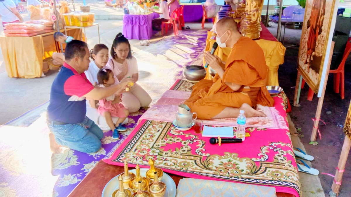 ร่วมทำบุญใส่บาตรงานเข้าปริวาสกรรมปฏิบัติธรรมรำลึกคุณหลวงพ่อพระครูประโชติสังฆกิจ (ระหว่างวันที่ 29 มิถุนายน ถึง 8 กรกฎาคม 2567) ณ วัดห้วยพรหม