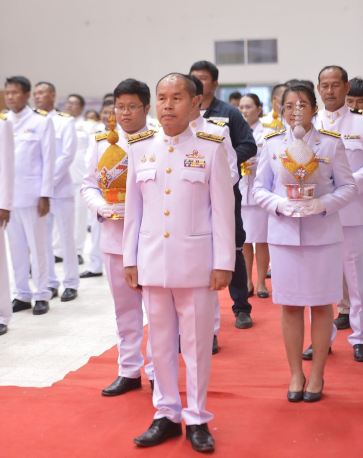 ร่วมกิจกรรมเฉลิมพระเกียรติพระบาทสมเด็จพระเจ้าอยู่หัว เนื่องในโอกาสพระราชพิธีมหามงคลเฉลิมพระชนมพรรษา 6 รอบ 72 พรรษา ณ หอประชุมอำเภอวังน้ำเขียว 