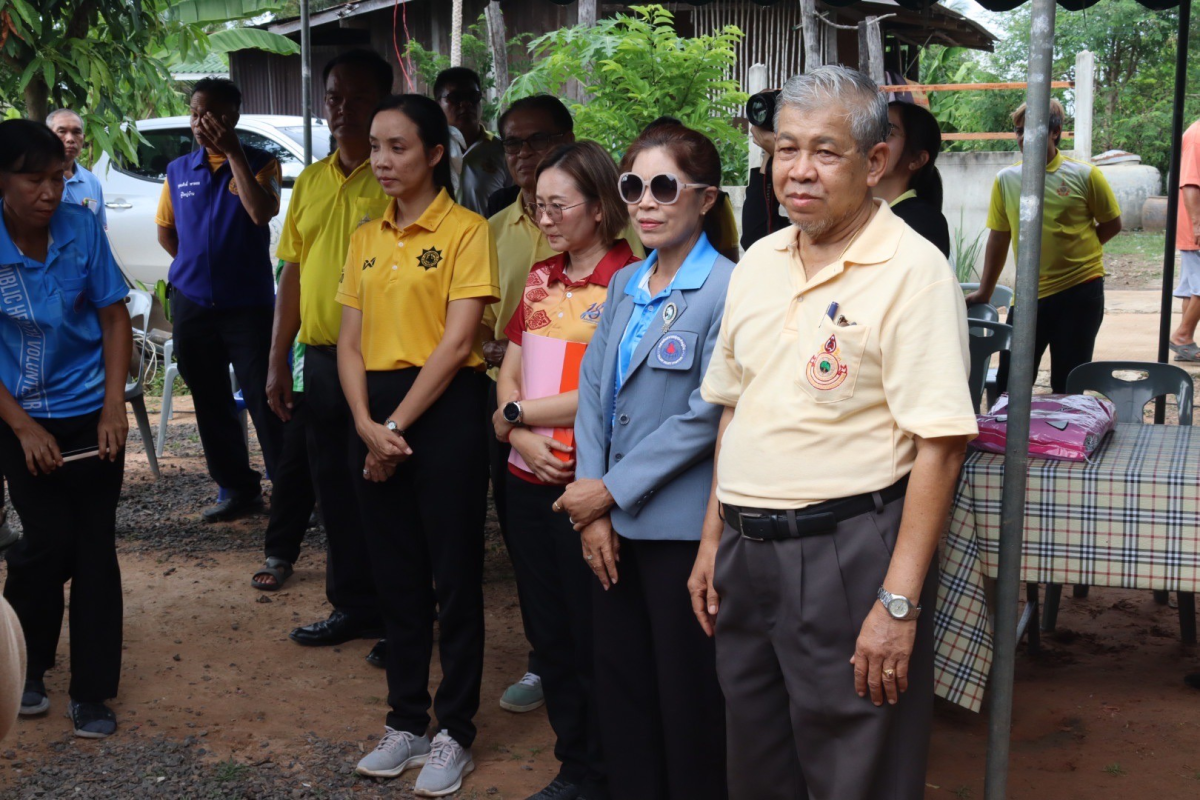 ร่วมลงพื้นที่ติดตามประเมินผลและเยี่ยม การปรับสภาพแวดล้อมที่อยู่อาศัยสำหรับคนพิการ ผู้สูงอายุ ผู้ป่วยที่อยู่ในระยะกึ่งเฉียบพลัน และผู้ที่มีภาวะพึ่งพิง 