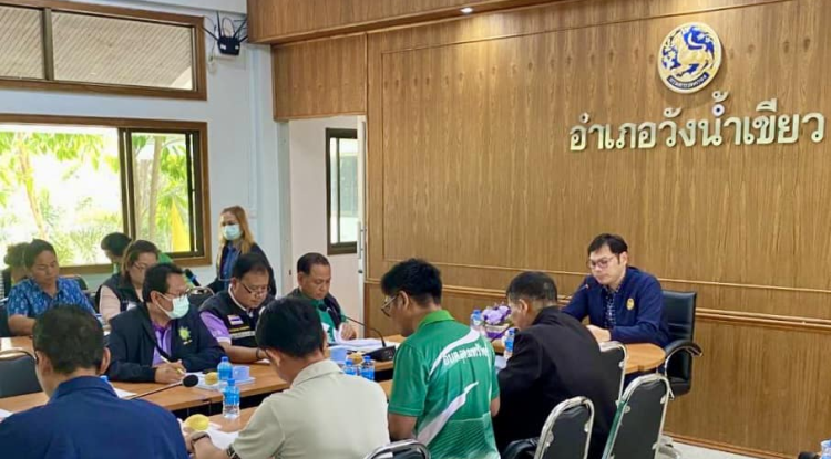 เข้าร่วมประชุมคณะทำงานตรวจสอบพื้นที่อำเภอวังน้ำเขียว จังหวัดนครราชสีมา