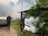 ฉีดพ่นหมอกควันควบคุมโรคไข้เลือดออก ณ บ้านวังน้ำเขียว ม.9