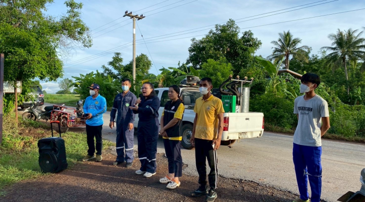 ศูนย์ควบคุมโรคฉีดพ่นติดต่อนำโดยแมลง 9.4 ปากช่อง ณ บ้านหัวเขาทอง ม.15 