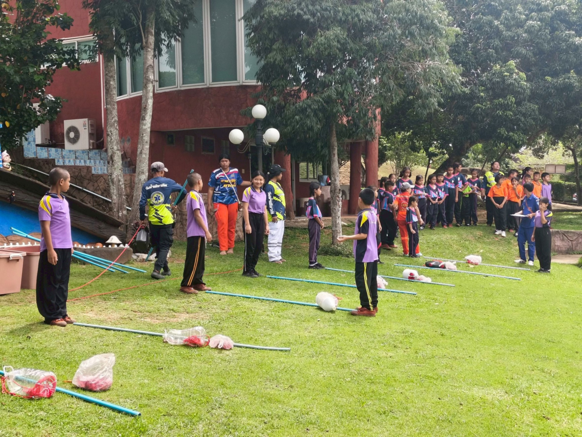 โครงการอบรมเชิงปฏิบัติการเพื่อพัฒนาศักยภาพเด็กนักเรียน ในการป้องกันและช่วยเหลือเด็กจมน้ำ ประจำปีงบประมาณ 2568 