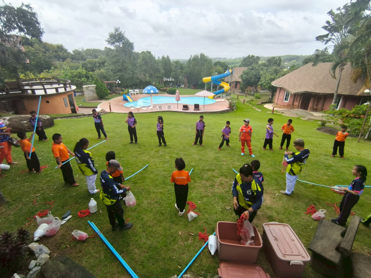 โครงการอบรมเชิงปฏิบัติการเพื่อพัฒนาศักยภาพเด็กนักเรียน ในการป้องกันและช่วยเหลือเด็กจมน้ำ ประจำปีงบประมาณ 2568 