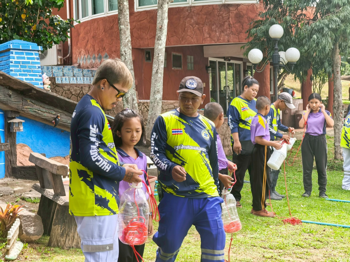 โครงการอบรมเชิงปฏิบัติการเพื่อพัฒนาศักยภาพเด็กนักเรียน ในการป้องกันและช่วยเหลือเด็กจมน้ำ ประจำปีงบประมาณ 2568 