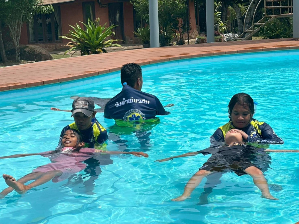 โครงการอบรมเชิงปฏิบัติการเพื่อพัฒนาศักยภาพเด็กนักเรียน ในการป้องกันและช่วยเหลือเด็กจมน้ำ ประจำปีงบประมาณ 2568 