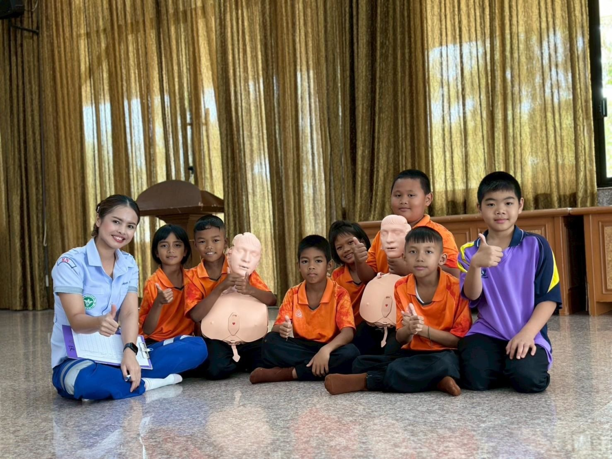 โครงการอบรมเชิงปฏิบัติการเพื่อพัฒนาศักยภาพเด็กนักเรียน ในการป้องกันและช่วยเหลือเด็กจมน้ำ ประจำปีงบประมาณ 2568 