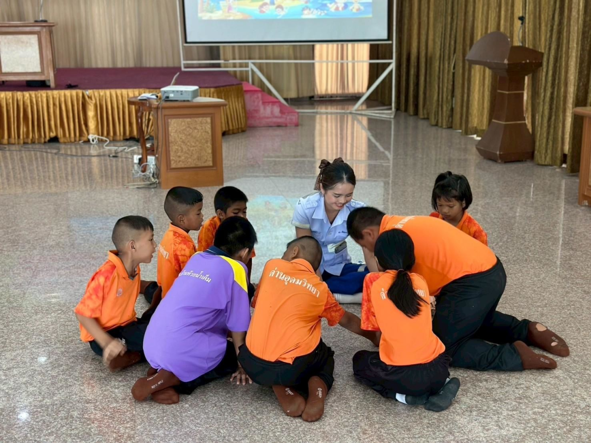 โครงการอบรมเชิงปฏิบัติการเพื่อพัฒนาศักยภาพเด็กนักเรียน ในการป้องกันและช่วยเหลือเด็กจมน้ำ ประจำปีงบประมาณ 2568 