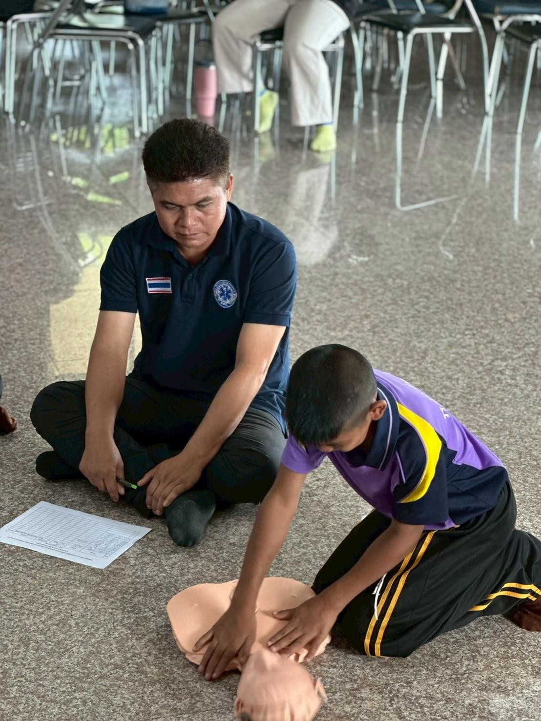 โครงการอบรมเชิงปฏิบัติการเพื่อพัฒนาศักยภาพเด็กนักเรียน ในการป้องกันและช่วยเหลือเด็กจมน้ำ ประจำปีงบประมาณ 2568 