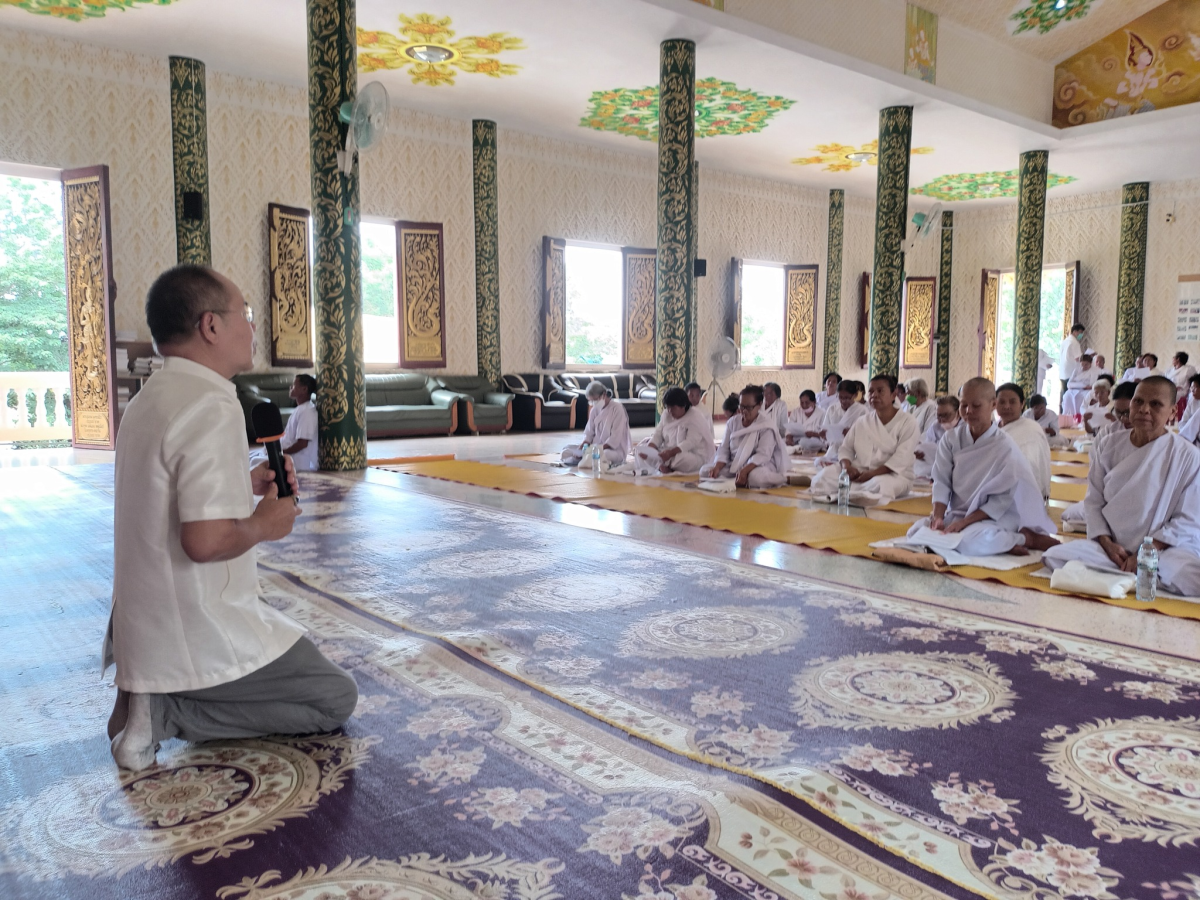 โครงการปฏิบัติธรรมอุโบสถศีลสัญจรตำบลอุดมทรัพย์ ประจำปี 2568 ณ วัดป่าโพธิภาวัน (โนนค่าง)