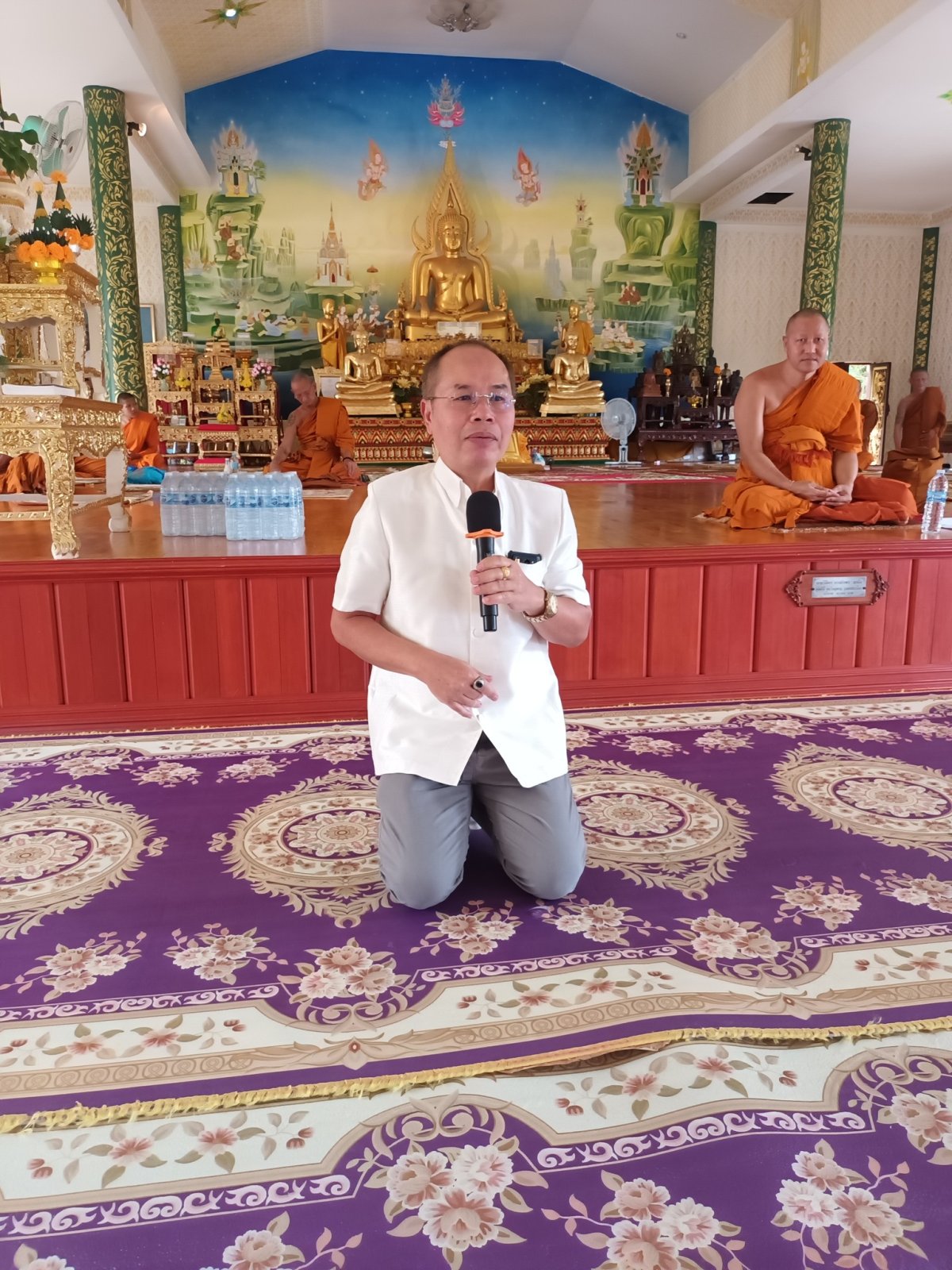 โครงการปฏิบัติธรรมอุโบสถศีลสัญจรตำบลอุดมทรัพย์ ประจำปี 2568 ณ วัดป่าโพธิภาวัน (โนนค่าง)