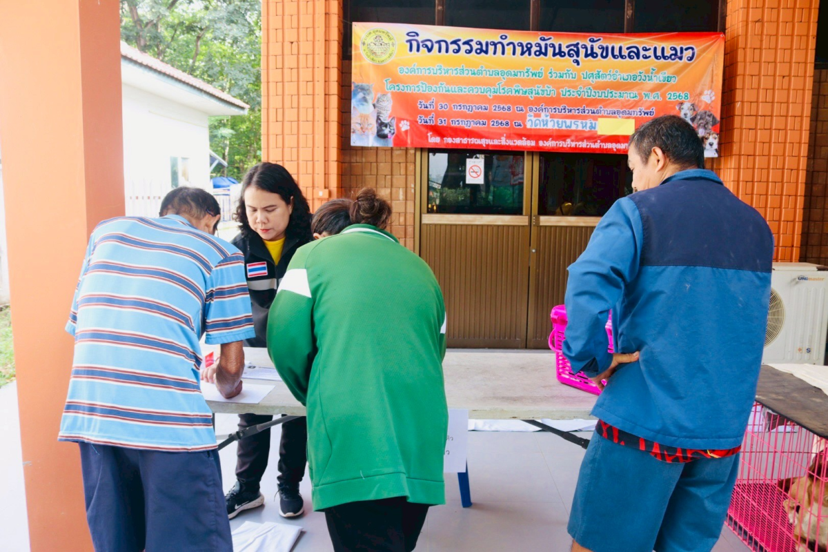 โครงการป้องกันและควบคุมโรคพิษสุนัขบ้า ประจำปีงบประมาณ พ.ศ.2568