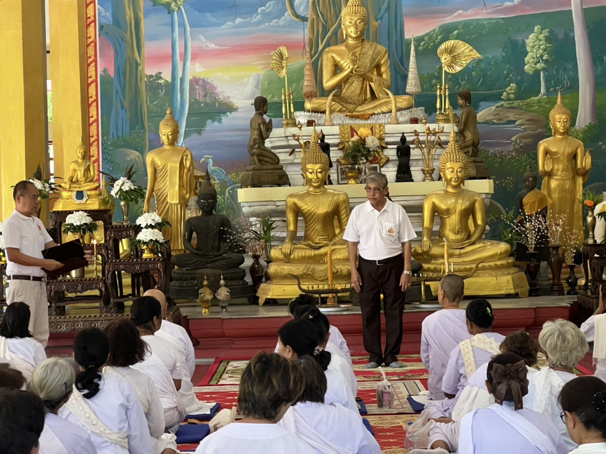 โครงการปฏิบัติธรรมอุโบสถศีลสัญจรตำบลอุดมทรัพย์ ประจำปี 2568 วัดคำช้อย(บะใหญ่)
