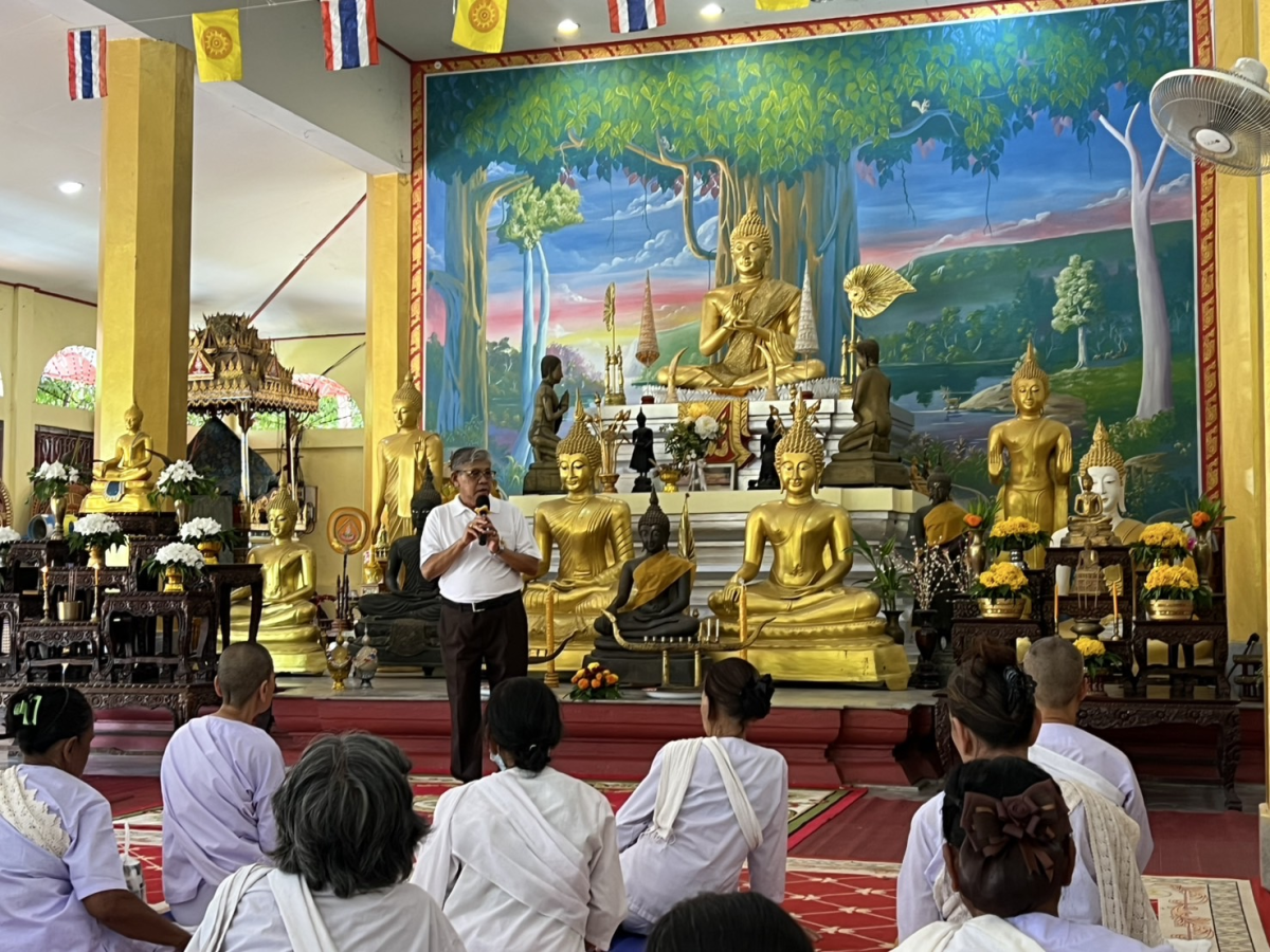 โครงการปฏิบัติธรรมอุโบสถศีลสัญจรตำบลอุดมทรัพย์ ประจำปี 2568 วัดคำช้อย(บะใหญ่)