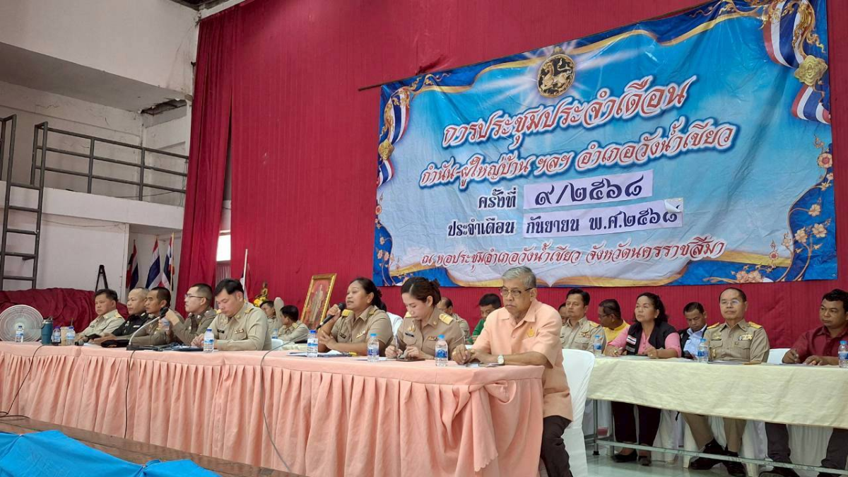 ประชุมหัวหน้าส่วนราชการฯ   ประจำเดือนกันยายน 2568