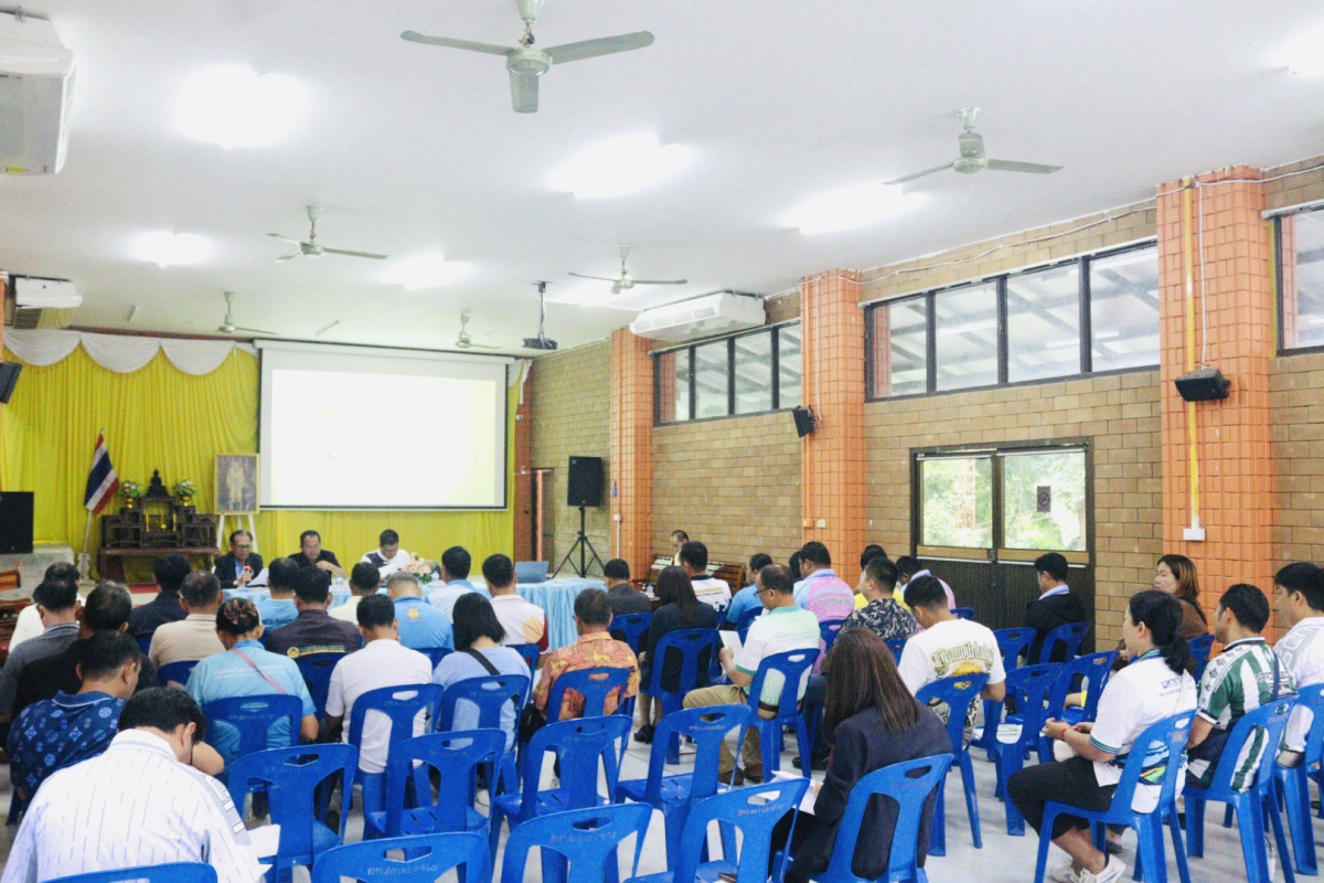  ประชุมเตรียมจัดกีฬาตำบลอุดมทรัพย์ ครั้งที่ 42 และการจัดงานลอยกระทง ประจำปีงบประมาณ 2569